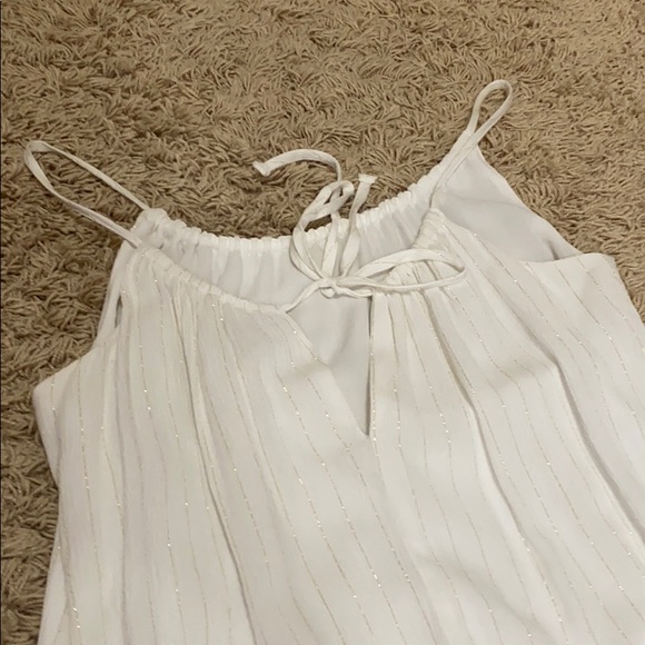 White and gold flowy maxi dress - Picture 5 of 5